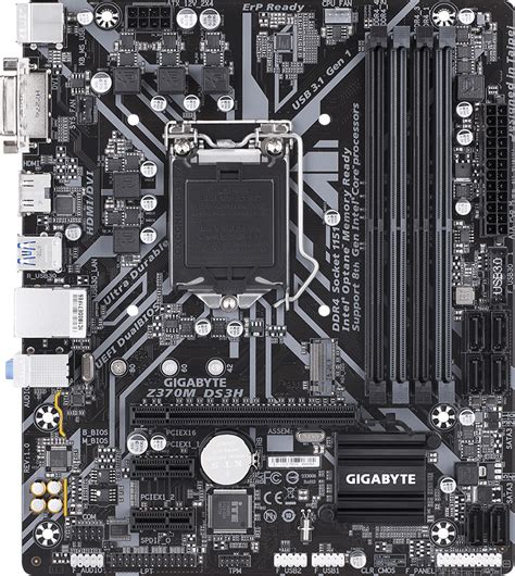 Gigabyte Z370M DS3H - Motherboard Specifications On MotherboardDB