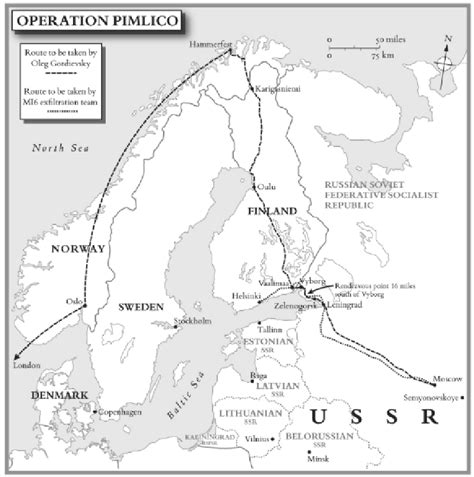 PIMLICO was MI6's plan to resuce Oleg Gordievsky from USSR. He was to ...