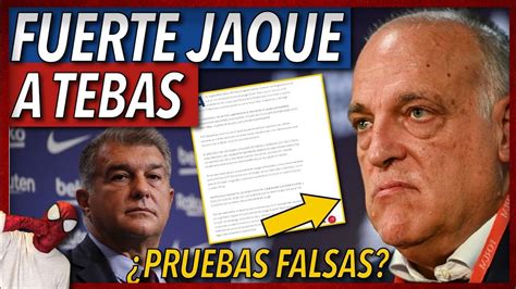 Buff😱¡el BarÇa Pide La Dimision Inmediata De Javier Tebas Youtube