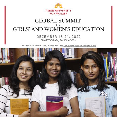 Save The Date Global Summit On Girls And Womens Education Asian