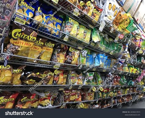 malang indonesia november  variety chips stock photo