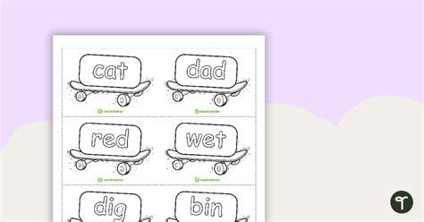 Phonics Flashcards And Progress Tracker Skateboard Theme Teach Starter