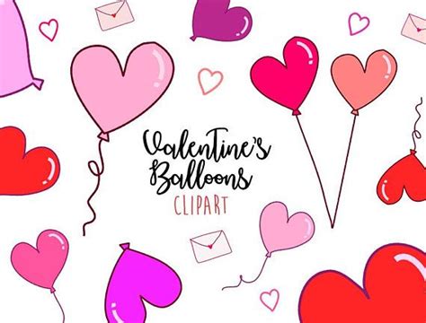 Valentine Balloons Clip art Valentine Clipart Balloon