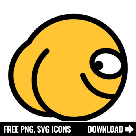 Free Ass Emoji SVG, PNG Icon, Symbol. Download Image.