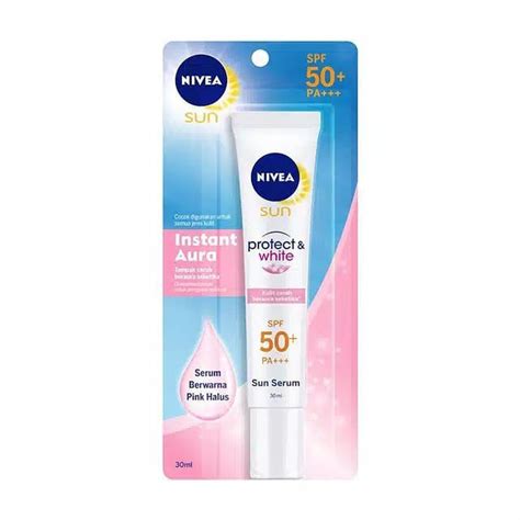 Nivea Sun Face Serum Protect White Spf 50 Instant Aura 30 Ml