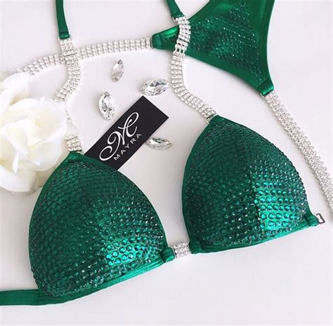Crystal Competition Bikini Suit Small Padded Top Low XS Etsy