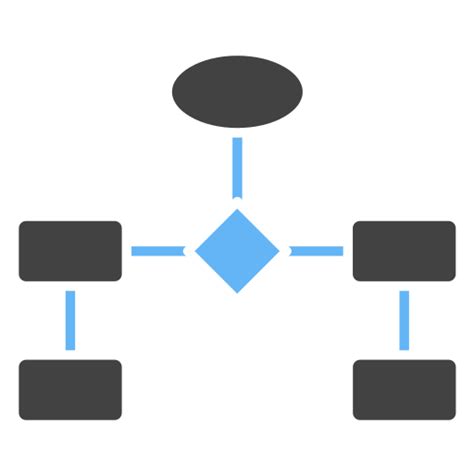 Flowchart Generic Blue Icon