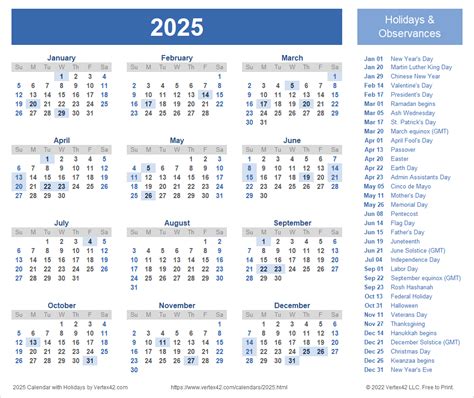 Printable Calendar 2025 Calendars 2025