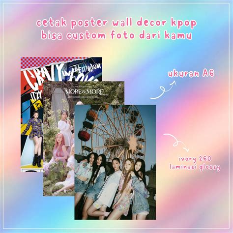 Jual Cetak Poster Wall Decor Kpop Bisa Custom Foto Shopee Indonesia