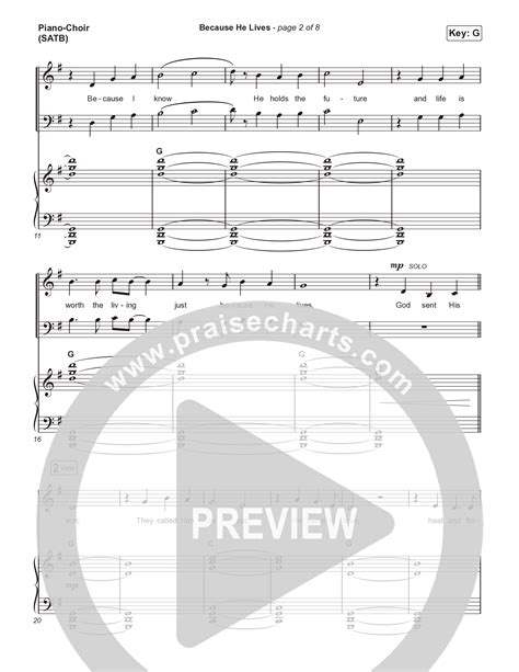 Because He Lives Choralsatb Sheet Music Pdf Travis Cottrell Brooke Voland Arr Mason