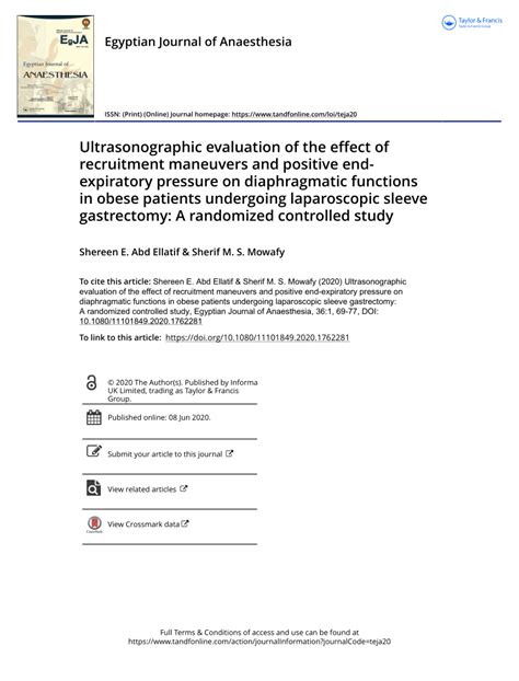 Pdf Ultrasonographic Evaluation Of The Effect Of Recruitment