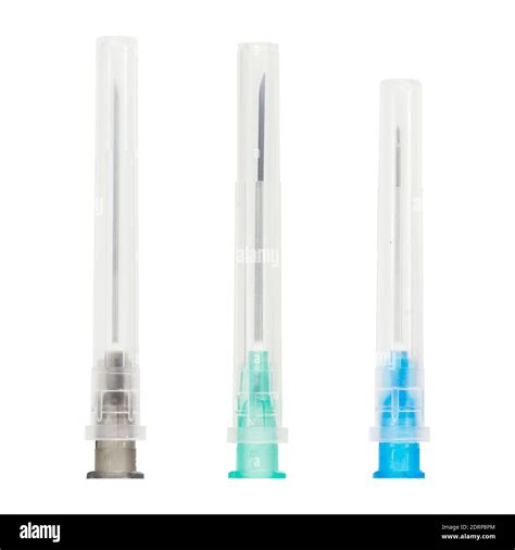 Medical Syringe Needle Isolated On White Background Stock Photo Alamy