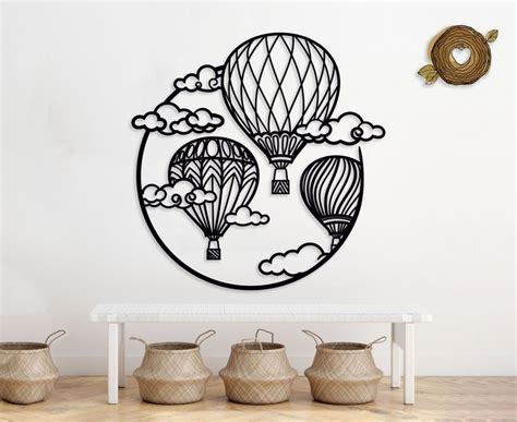 Sky Adventure SVG Hot Air Ballon Clip Art Digital Vector Clipart Dxf Cdr Eps Pdf Png In