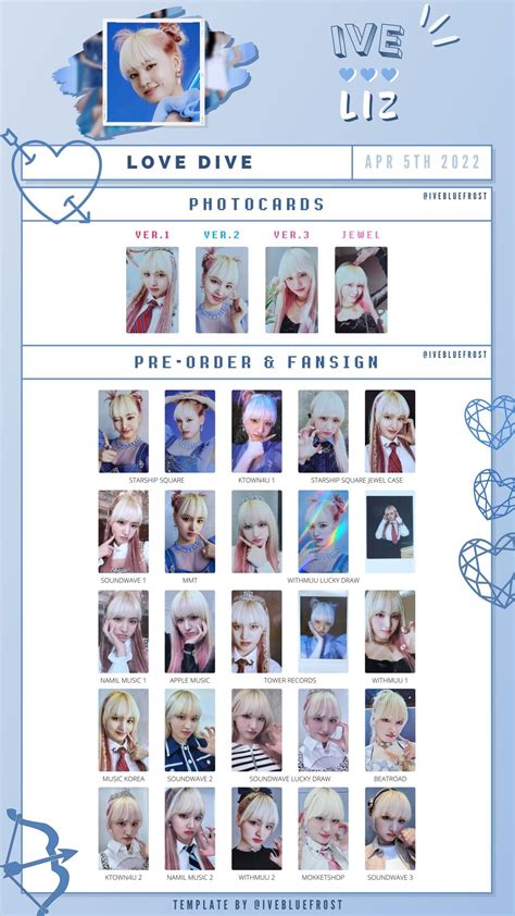 Liz Photocard Template