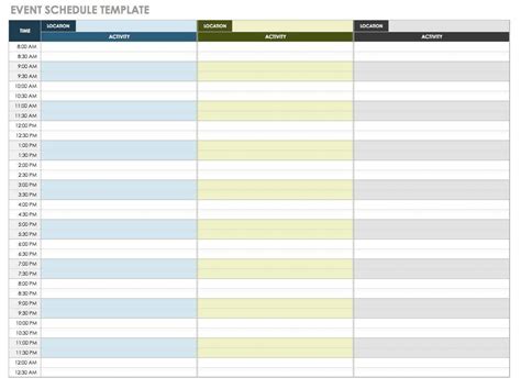 21 Free Event Planning Templates | Smartsheet