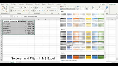 Microsoft Excel Daten Sortieren Und Filtern So Geht S Youtube