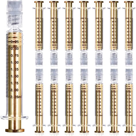 Amazon Bitomic Ml Borosilicate Glass Syringe With Golden Metal