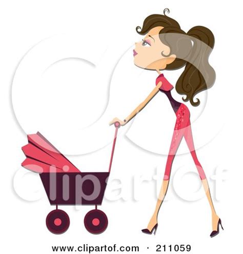 Royalty Free Rf Clipart Illustration Of A Pretty Brunette Mother
