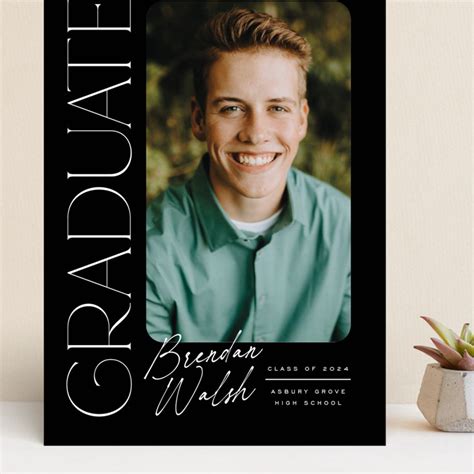 Distinguished Grand Graduation Announcements By Everett Paper Goods