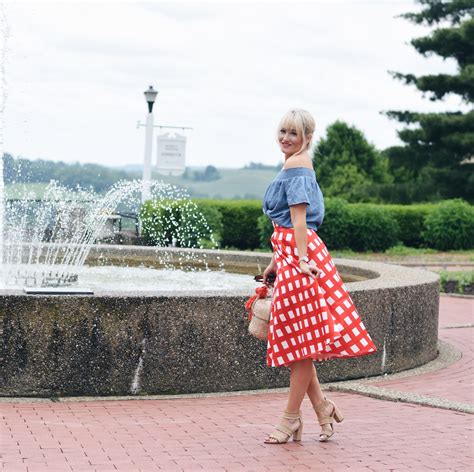 RED CHECKERED SKIRT | Glitz a Beautiful Life