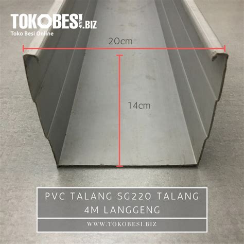 Jual PVC Talang SG220 Talang Air Kotak 4m Langgeng Kota Bandung