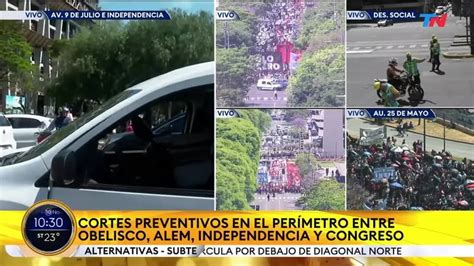 Marcha Piquetera En Vivo Todos Los Detalles Minuto A Minuto Tn