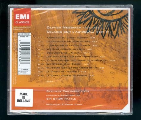 Messiaen Clairs Sur L Au Del Cd Aug Emi Classics For Sale