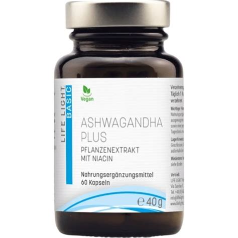 Ashwagandha Plus Capsules 60 Capsules Life Light Vitalabo Onlineshop