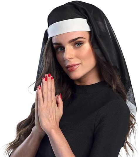 Nun hat cap costume for adults by generique : Amazon.ca: Clothing ...