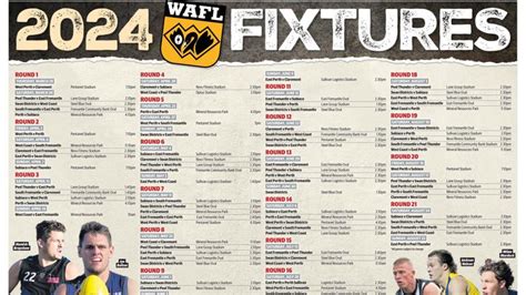 Wafl Fixtures Download Your Free The West Australian Wafl Fixtures