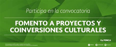 Convocatoria Para Programa De Fomento A Proyectos Y Coinversiones