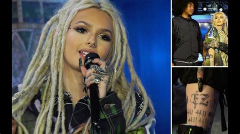 ZHAVIA WARD reveals new tattoo in '17' and explains why her boyfriend ...