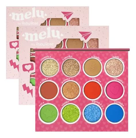 Paleta De Sombras Melu Cores Hb Ruby Atacado Frete Gr Tis