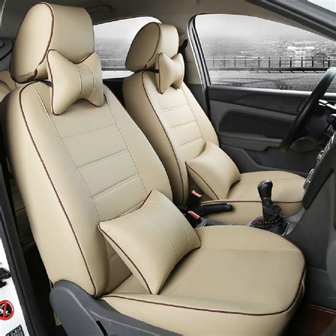 Buy Rideofrenzy Luxury Nappa Leather Car Seat Covers Rakso Supreme Beige Free Shipping