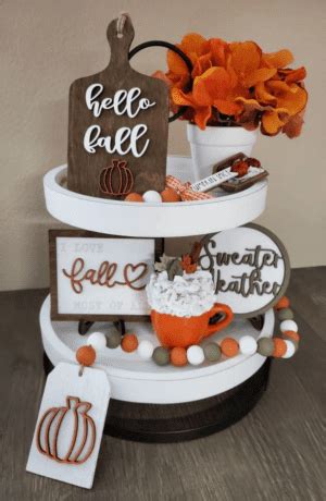 Tiered Tray Fall Decor Ideas For The Home I Luve It