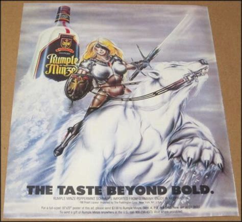 1986 Rumple Minze Peppermint Schnapps Print Ad Advertisement Vintage 10