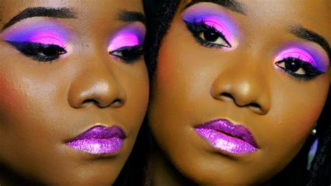 Black Barbie Colorful Makeup Tutorial Melanin Approved Youtube