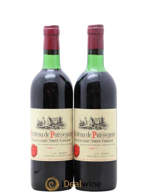 Acheter Puisseguin Saint Emilion Ch Teau De Puisseguin Lot