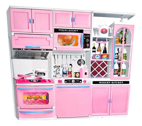 Cocina Muñecas Horno Barbie Luz Sonido 3 Modulos Cuotas Sin Interés