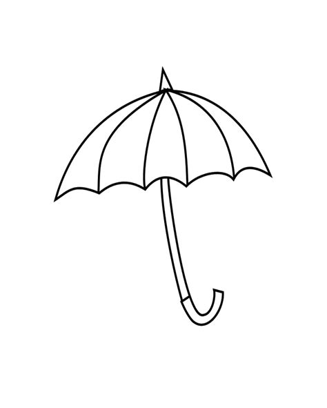 Printable Umbrella Template Cliparts Co