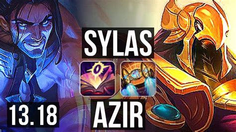 Sylas Vs Azir Mid 1212 67 Winrate 6 Solo Kills Legendary