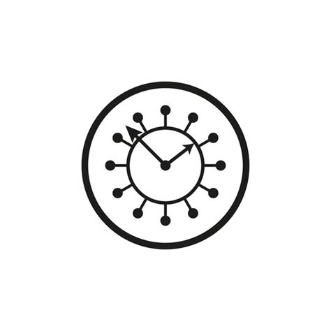 Icône De Gestion Du Temps Icône De L horloge Illustration Vectorielle