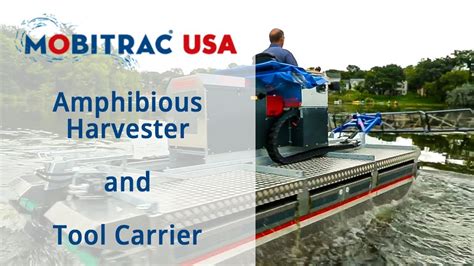 Mobitrac Amphibious Harvester And Tool Carrier Youtube