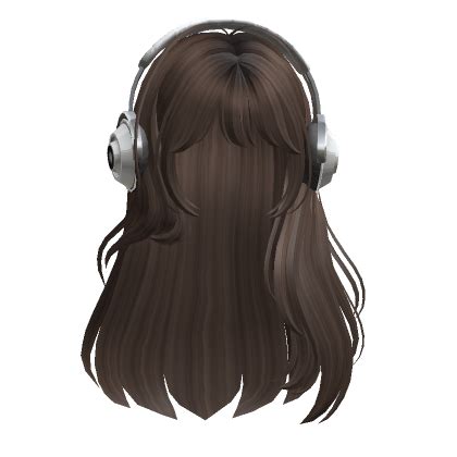 Straight Hair With Headphones Brown Roblox Item Rolimon S