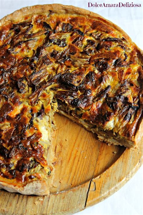 Torta Salata Con Radicchio E Stracchino Ricette Ricette Vegetariane