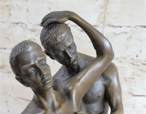 BRONZE SCULPTURE EROTIC Male Nude Art Statue Naked Lost Wax Method