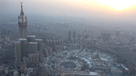 A View From Above Of Al Haram In Makkah Al Mukarramah In The Kingdom Of