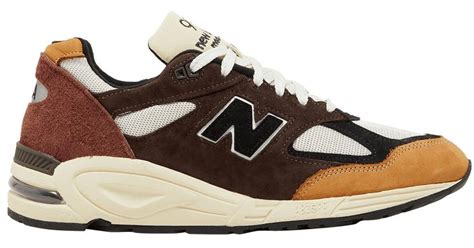 New Balance Teddy Santis X 990v2 Made In Usa Brown For Men Lyst