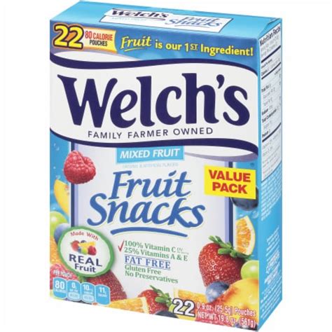 Welch's® Mixed Fruit Fruit Snacks 22 Count, 19.8 oz - Fred Meyer