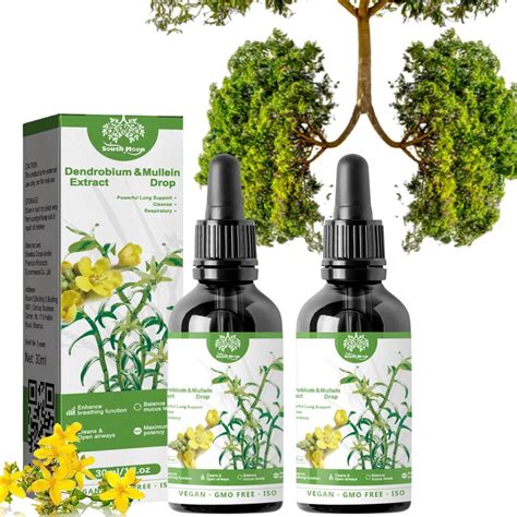 Pcs Clearbreath Dendrobium Mullein Extract Drops Lung Cleanse Lung